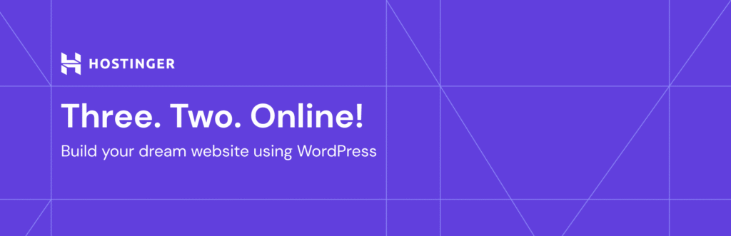 Painel hPanel Hostinger com instalação WordPress